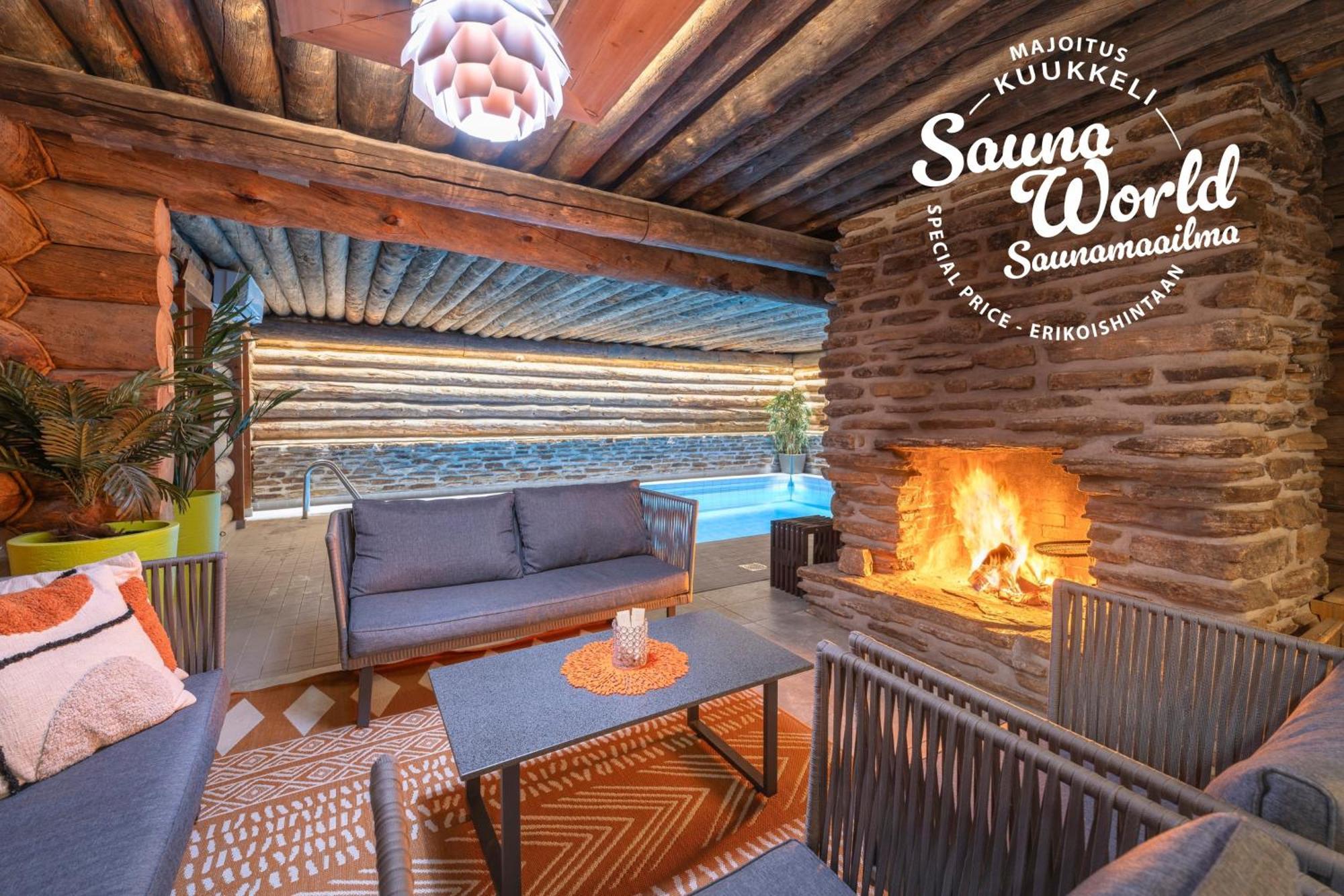 Kuukkeli Log Houses Villa Aurora "Pupula" Saariselka Kültér fotó