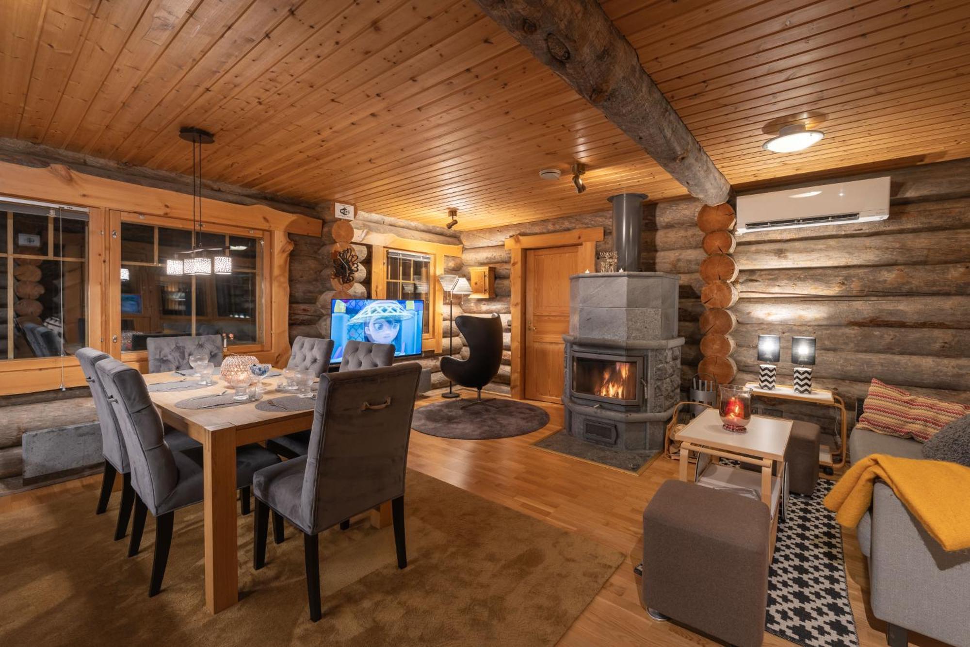 Kuukkeli Log Houses Villa Aurora "Pupula" Saariselka Kültér fotó